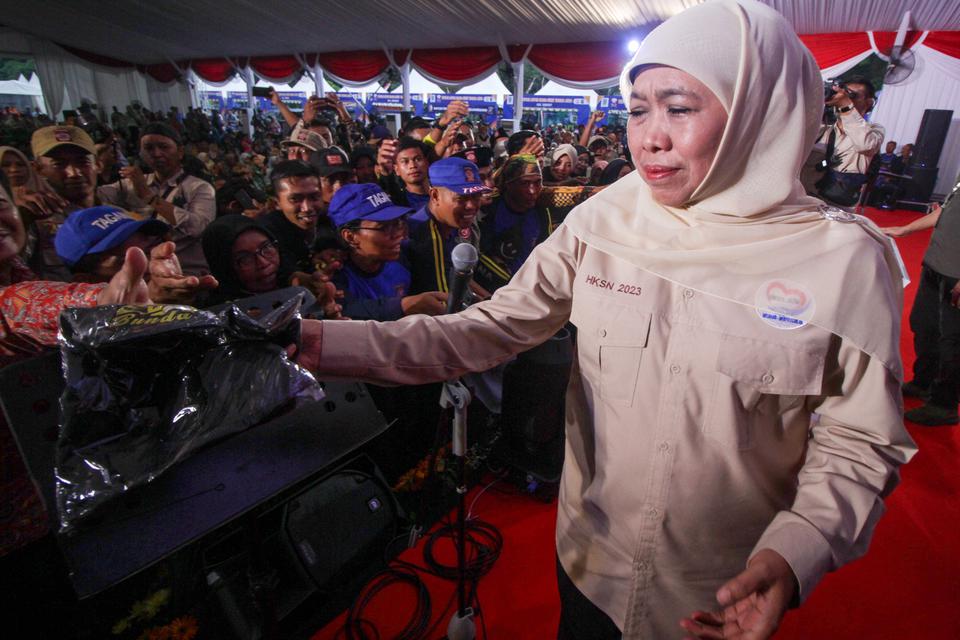 Khofifah Akui Bertemu Petinggi PDIP, Bahas Cawagub Jawa&nbsp;Timur?